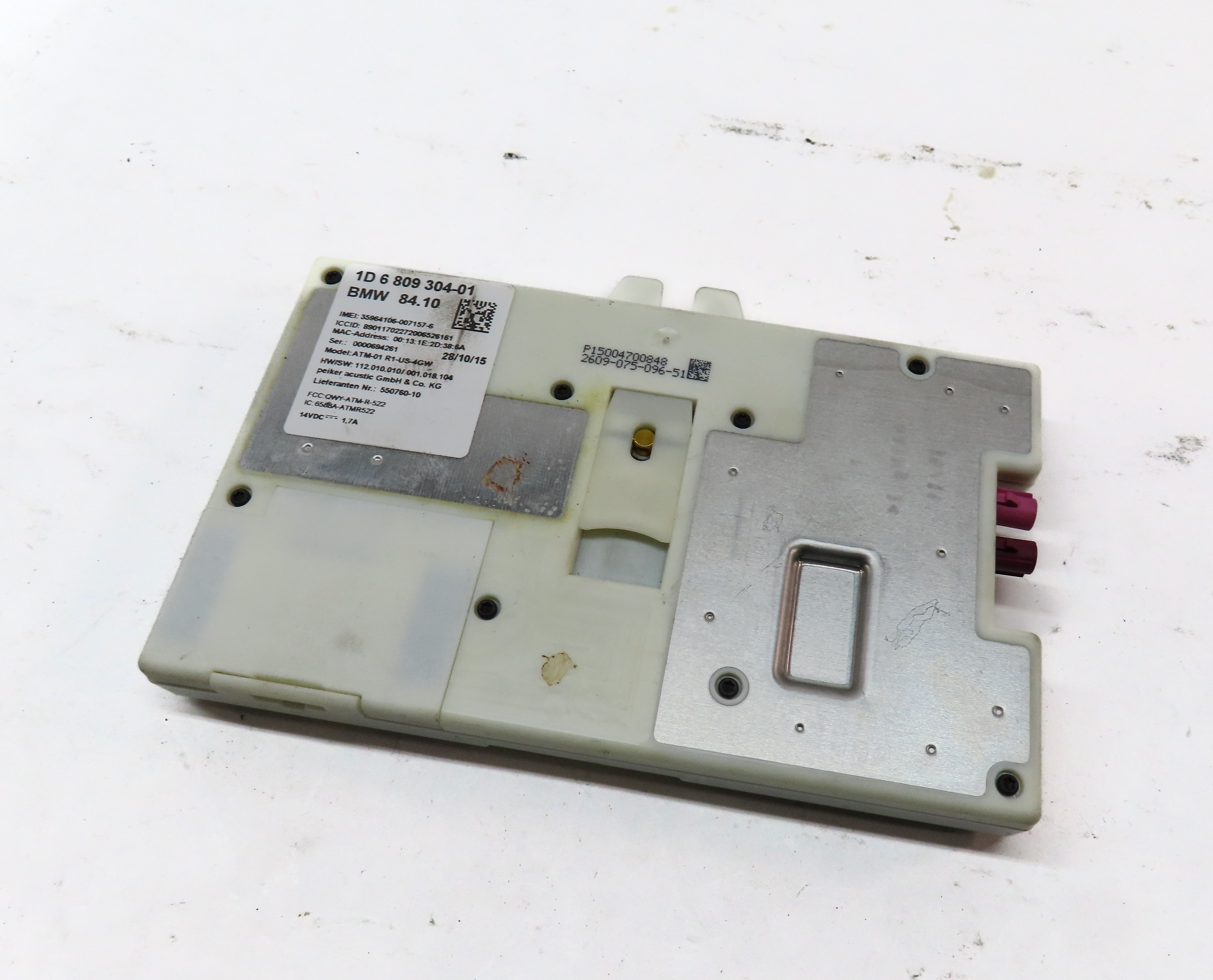 2016 BMW 750i (G11) TELEMATICS COMMUNICATION CONTROL MODULE — exact item pictured